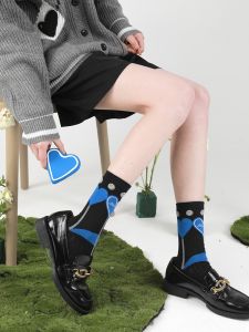 DAMAHOOV Mùa Thu Đông Mới Ngọt Ngào Trái Tim Thời Trang Cotton Cao Đến Giữa Bắp Chân Cho Nữ Thời Trang Thường Ngày