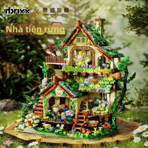 inbrixx | Bộ Xếp Hình Nhà Mini Phong Cách Tiên Rừng Teddy View Phố