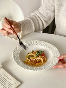 French Rock Pattern Pasta Dish & Western Dining: A High-End Home Use Experience