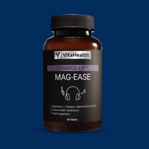 VitaHealth CHARGE-UP MAG-EASE 60s / 2x60s [ EXP DATE: 15/8/2026 ] [ MAGNESIUM AMINO ACID CHELATE FOR RELAXING ]