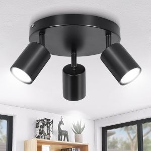 JOYINLED Modern LED Ceiling Light GU10 Ceiling Spot Light Black Energy Saving Living Room Bedroom Kitchen Easy Installation