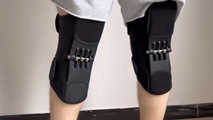 Knee Joint Power Booster Brace Knee Booster Non-slip Lift Pain Relief For Knee Power Spring Force Stabilizer For Basketball Running Climbing Gym