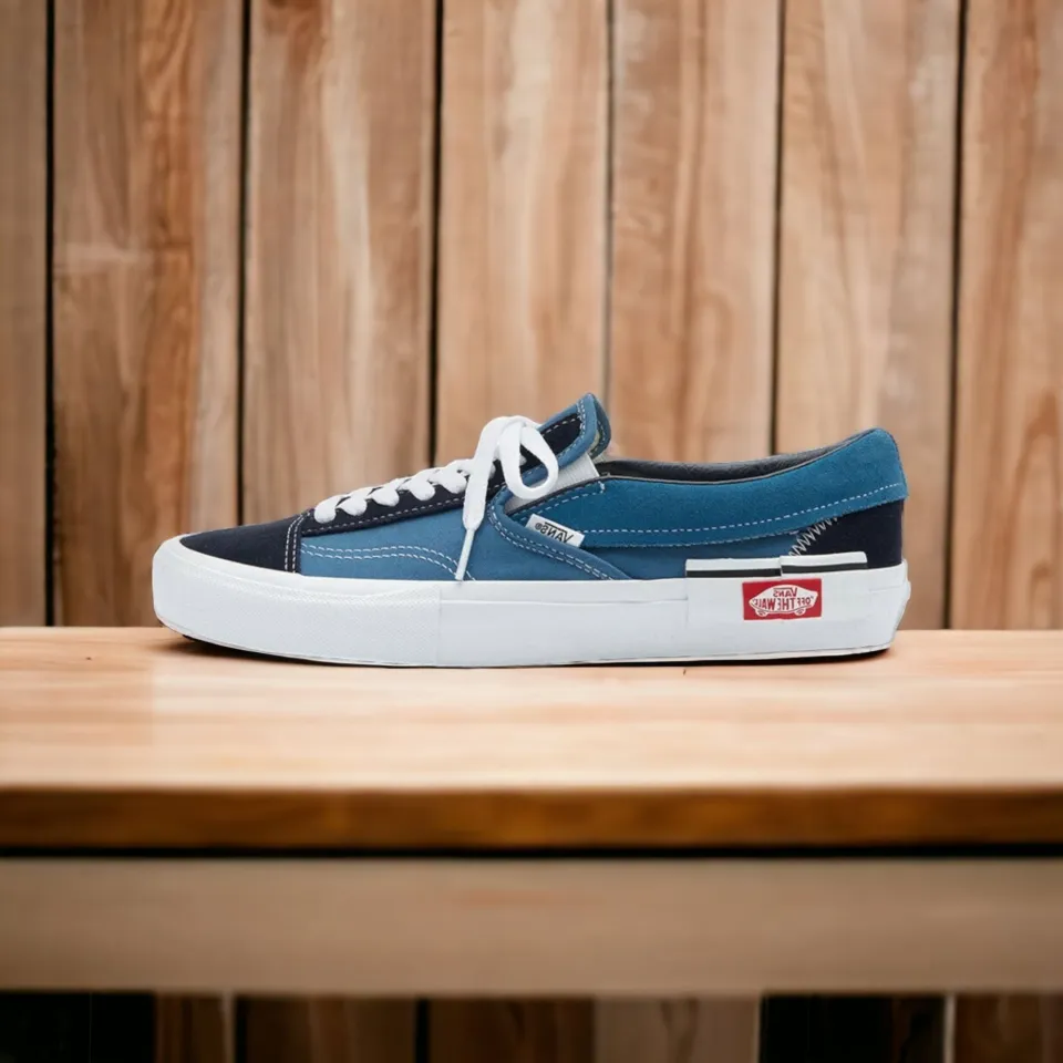 Vans cut best sale and paste navy