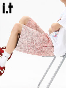 izzue | Men Spotted Casual Shorts Loosely Designed Mid-Thigh