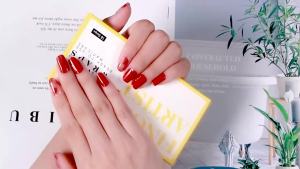 Semi Cured Gel Nail Polish Strips 20 Tips Nail Wraps Artist Self-Ashesive Girl Beauty Nails Sticker UV/LED Lamp Need