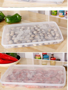 Seafood Preservation Box Flat Wide Plastic Storage Container A4 Paper File Box Refrigeration Meatball Container Rectangular Shape