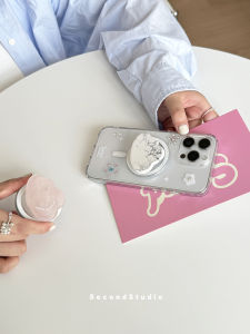 Original Creative Cloud Stone Phone Case Transparent Shell for Apple 17Promax Full Cover Soft Shell 16Pro Anti-Fall iPhone 14/13