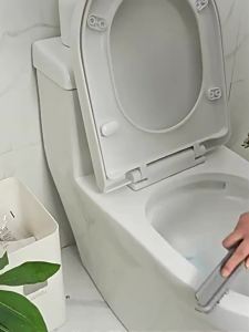Bàn Chải Đầu Tròn Cọ Tolet HOMEK Tay Cầm Cán Dài Siêu Bền Vệ Sinh Được Mọi Góc Chết