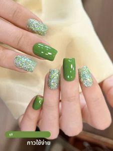 Candy sequins 02 - เลื่อมเล็บยอดนิยมสําหรับฤดูใบไม้ผลิและฤดูร้อนใหม่สีบริสุทธิ์ชุด 2 สีพร้อมเลื่อมสีเขียวที่เข้ากันกับ
