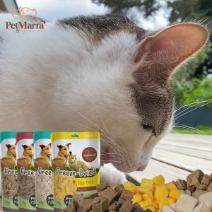 PetMarra Freeze-Dried Dog and Cat Treats Beef Liver Flavor 70g freeze dried dogs cats kitten puppy snacks treat