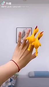 10Pcs Soft Plastic Finger Shooter Chicken Game Childrens Birthday Party Gift Pinata Filler Childrens Back to School Gift Prize