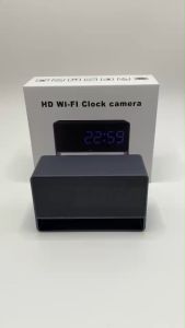 กล้องนาฬิกาโลหะตั้งโต๊ะ-Spy Camera-กล้องจิ๋ว-กล้องซ่อน-ภาพสีคมชัด-วัสดุคงทน-ถ่ายจากสินค้าจริง