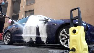 High pressure car washing machine 220V household powerful water gun cleaning machine High power booster water pump for car brushing Gods tool for cleaning courtyards roads grasslands watering flowers