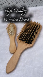Wooden Hair Brush & Comb | Small & Big Sizes | Anti-Static Scalp Massage Hair Brush