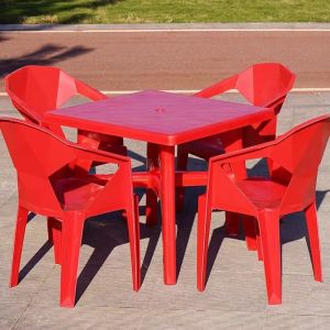 Thickened Solid Night Market Stall Table and Chair Combination Outdoor Waterproof and Sun Protection Beach Barbecue Plastic Table and Chair Beer Table