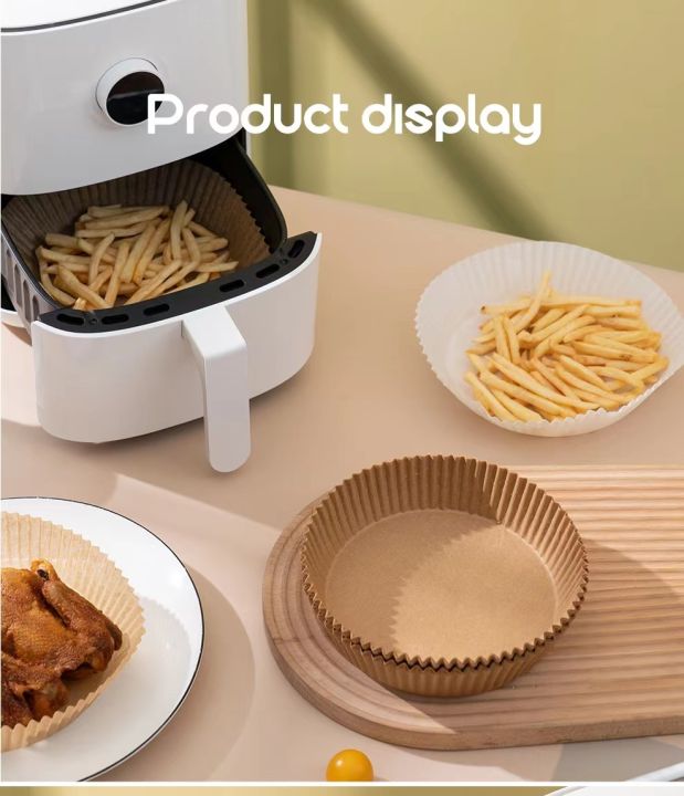 100pcs Air fryer paper tray Air fryer disposable paper NonStick