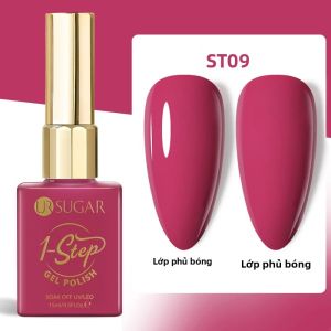 Sơn Gel 1 Bước UR SUGAR 15ml 3 Trong 1 Màu Hồng Dùng Trang Trí Móng Tay Có Thể Tẩy Được Bằng Nước Sử Dụng Được Với Đèn LED/UV Dùng Tự Làm Nail Art