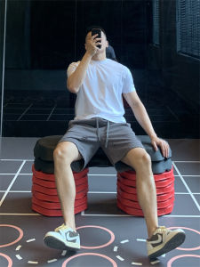 American Style Ripped Fleece Sports Shorts Loose Four-Fit Fitness Breathable Pants Deep Squat Quick Dry Summer Short Shorts