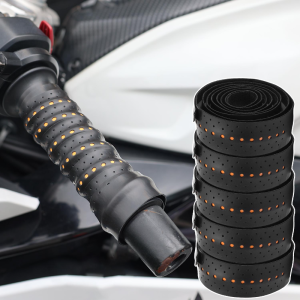 Durable Motorcycle & Bicycle Handlebar Wrapping Tape / Anti-Vibration Wearproof Bar Protection Straps / Sweat-Wicking Breathable Anti-Slip Handle Wrap