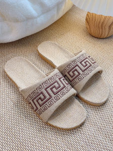 Slip-resistant Thick-soled Hemp Sandals