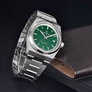 PAGANI DESIGN PD-1753 Mens Automatic Watches 40MM Stainless Steel Mechanical Wristwatch NH35 Sports Business Sapphire 100Bar AR Coating