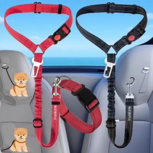 Car Safety Belt Adjustment Dog Seat Belt Traveling Vehicle Small Medium Large Dogs Outdoor Tourism Car Seat Safety Buckle