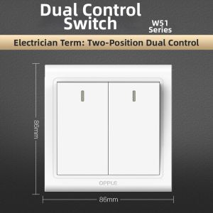 OPPLE | Single and Double Control Power Switch Large Panel