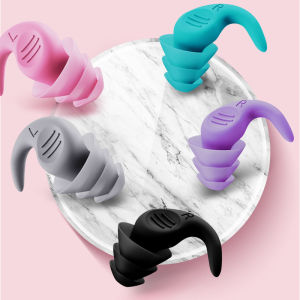 Soft Silicone Earplugs Noise Reduction Soundproof for Sleeping Dormitory Nap Reusable Hearing Protection for Students