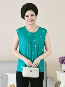 Loose Modal Sleeveless Womens Vest Top Shoulder Strap Summer Clothing for Middle-Aged And Elderly Comfortable Knitted Cotton