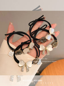 Elegant Simple Hair Ties for Women High Elasticity Durable Hair Bands Korean Style Butterfly Knot Hair Bands for Bun