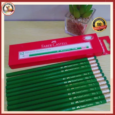 Faber Castell Green Pencil No. 1/2/3 (Sold Per 1s 3s 6s 12s) For School and Office Use