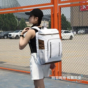 Túi thể thao/túi tennis/ba lô tập luyện ngoài trời dung tích lớn có ngăn đựng cầu lông riêng biệt