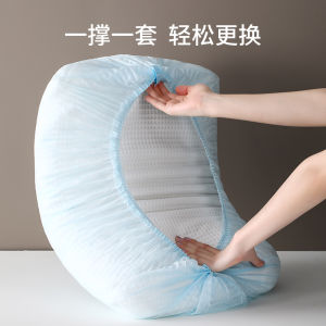 Disposable Thickened Pillowcase for Travel Train Hotel Single Use Non-Woven Fabric Easy to Clean Convenient for Solo Travelers