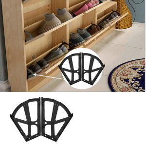 2pcs/set Braket Rak Sepatu 1/2/3 Susun Engsel Rak Sepatu Bracket Lipat Rak Sepatu Putar