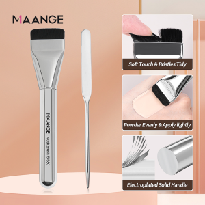 MAANGE Foundation Brush Ultra-Thin Professional Flat Makeup Brush Concealer Brush Facial Mask One-Word Brush(Essential Base Makeup Tool)