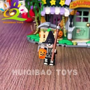 HUIQIBAO Halloween Mini Pumpkin House Micro Model Building Blocks City DIY Pumpkin Carriage Set Bricks Toys for Children Gift