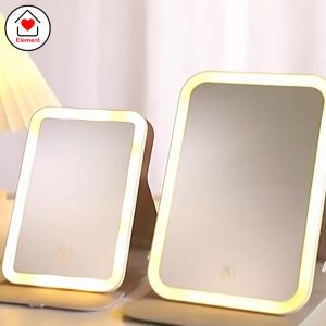 [3rd Gen] LED Mirror with Light Makeup Mirror Light Adjustable Brightness 360 Rotating Portable USB Rechargeable