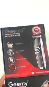 New 100% Original Geemy Gm-6050 Original Rechargeable Hair Clipper Hair Cutter Trimmer Potong Rambut Hair Trimmer Clippe