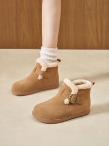 Josiny | Height Increase Warm Snow Boots Leather