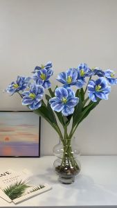 Hoa tulip hoa giả trang trí cành 60cm nhiều màu chất liệu vải cao cấp decor nhà cửa quán cà phê studio tiệc cưới bó hoa cầm tay