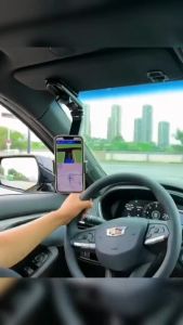 ROTATION CAR CLIP SUN VISOR CELL PHONE HOLDER PHONE MOUNT GPS STAND