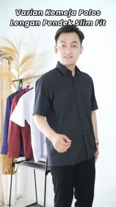 Kemeja Pria Lengan Pendek Basic Bahan Katun Premium