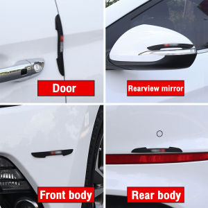 Talao 4pcs Car Door Anti-Collision Strip Rearview Mirror Sticker For Mazda Toyota Honda Mitsubishi