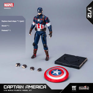 Marvel Anime Character 1/12 Scale Assembled Model Iron Man Spider Man Thor Captain America Hulk Thanos Figurine Kids Toys Gifts
