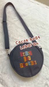 Slingbag Tas Selempang Mini Kanvas Resleting SPNB Trust The Process