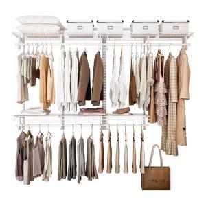 Zero Formaldehyde Eco-Friendly Full Steel Easy Assemble Folding Door Closet