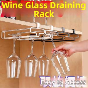 YOULE | Wine Glass Hanging Rack for Under Cabinet