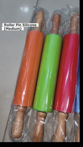 aiGooTan - ROLLING PIN SILIKON 30 CM - Penggiling Adonan Anti Lengket Non Stick Roller Silicon Medan