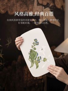 Tấm Lót Bàn Trà Cách Nhiệt Chống Thấm Nước Phong Cách Trung Hoa Cổ Điển Tấm Lót Tách Trà Tấm Lót Bình Trà Tấm Lót Bàn Trà