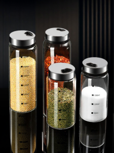 NEWAIR|Glass Spice Jars for Salt Peppers and Seasoning
